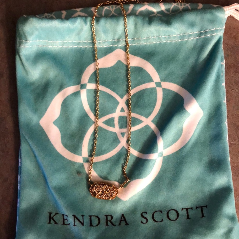 Elisa Rose Gold Pendant Necklace In Rose Gold